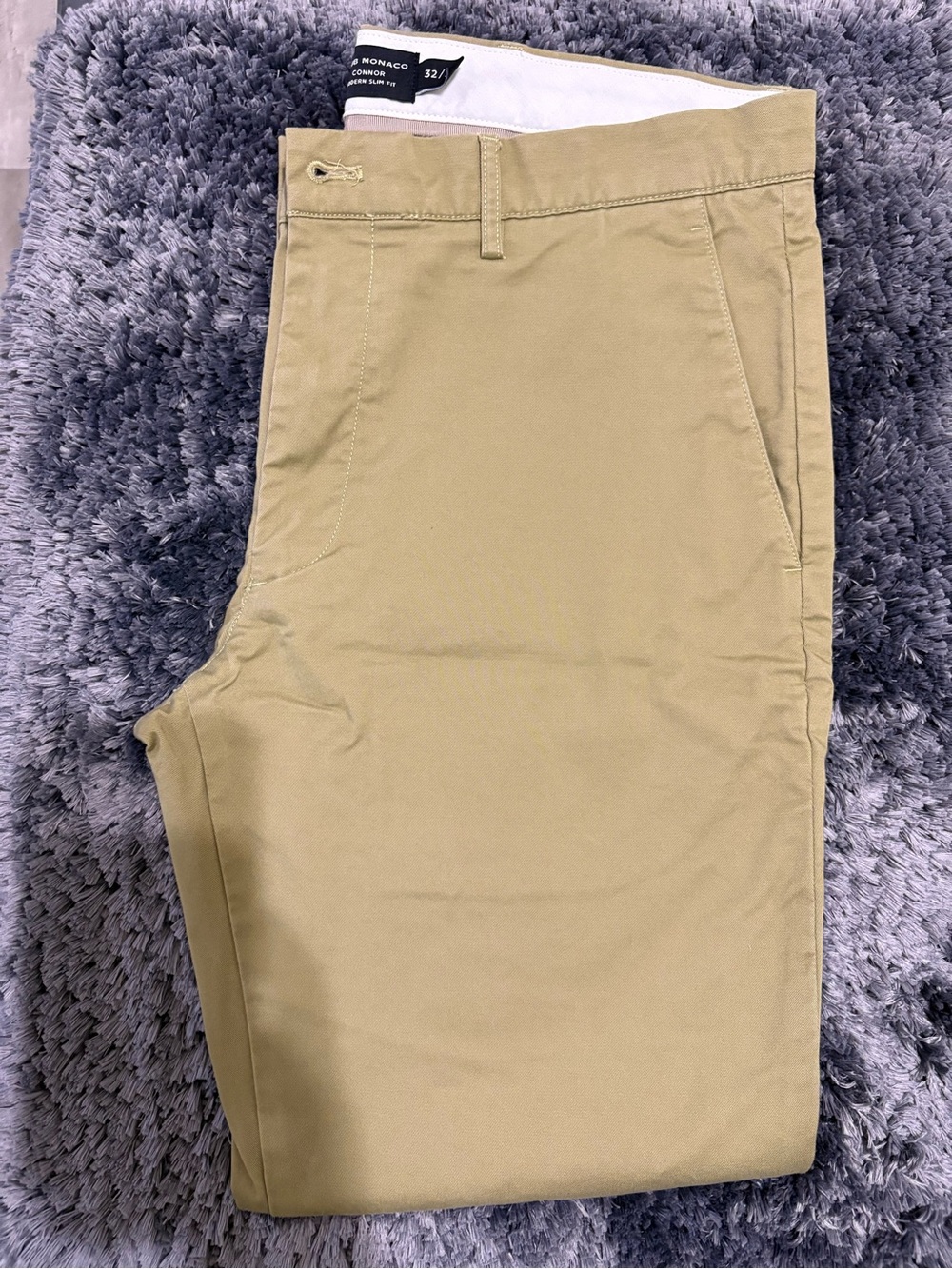 Club Monaco Men's Chinos in Light Khaki